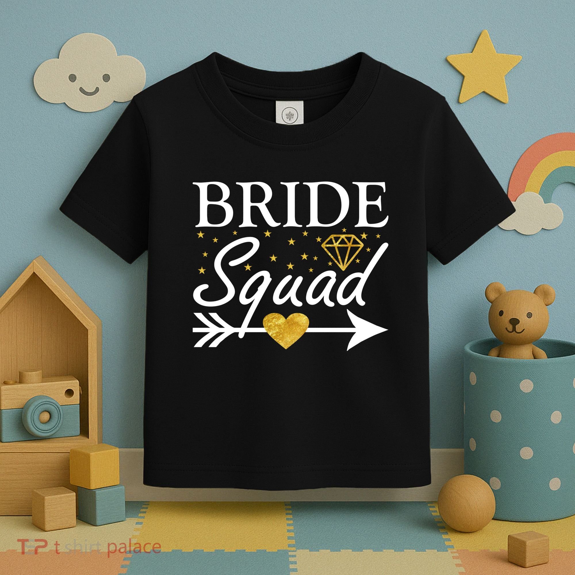 Bride Squad Arrow Toddler T-Shirt