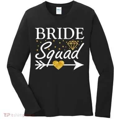 Bride Squad Arrow Women's Long Sleeve Shirt