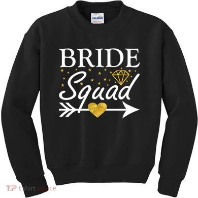 Bride Squad Arrow Kids Sweatshirt