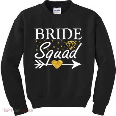 Bride Squad Arrow Kids Sweatshirt