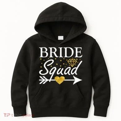 Bride Squad Arrow Kids Hoodie