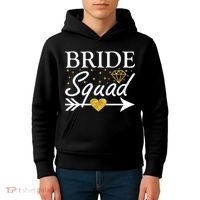 Bride Squad Arrow Kids Hoodie thumb 4