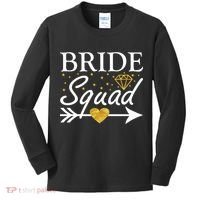 Bride Squad Arrow Kids Long Sleeve Shirt thumb 0