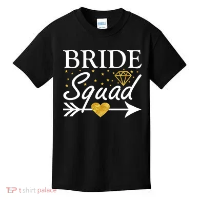 Bride Squad Arrow Kids T-Shirt