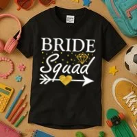 Bride Squad Arrow Kids T-Shirt thumb 3