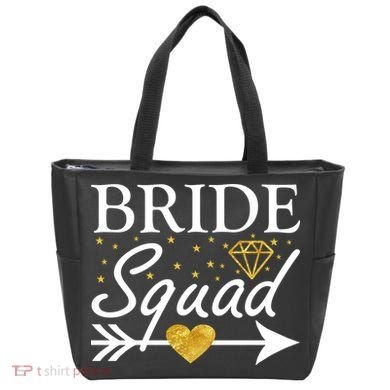 Bride Squad Arrow Tote Bag