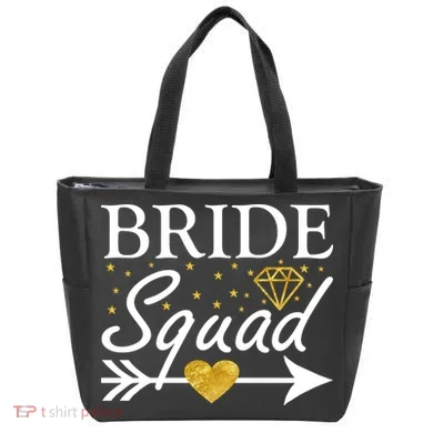 Bride Squad Arrow Tote Bag