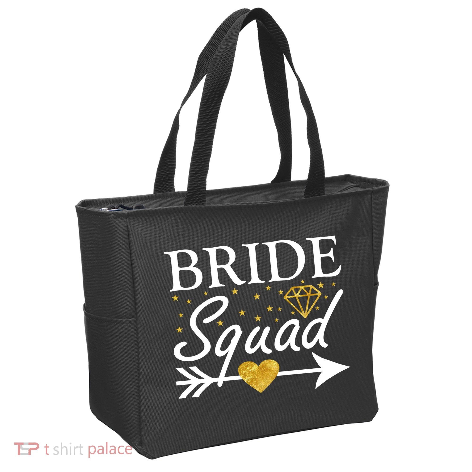 Bride Squad Arrow Tote Bag
