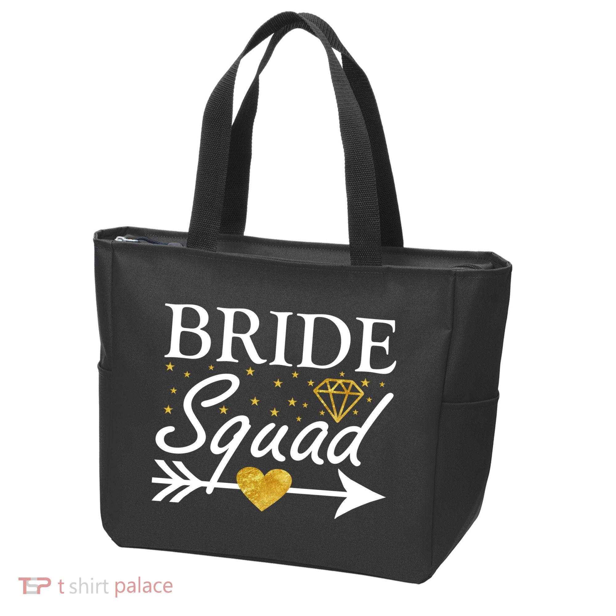 Bride Squad Arrow Tote Bag