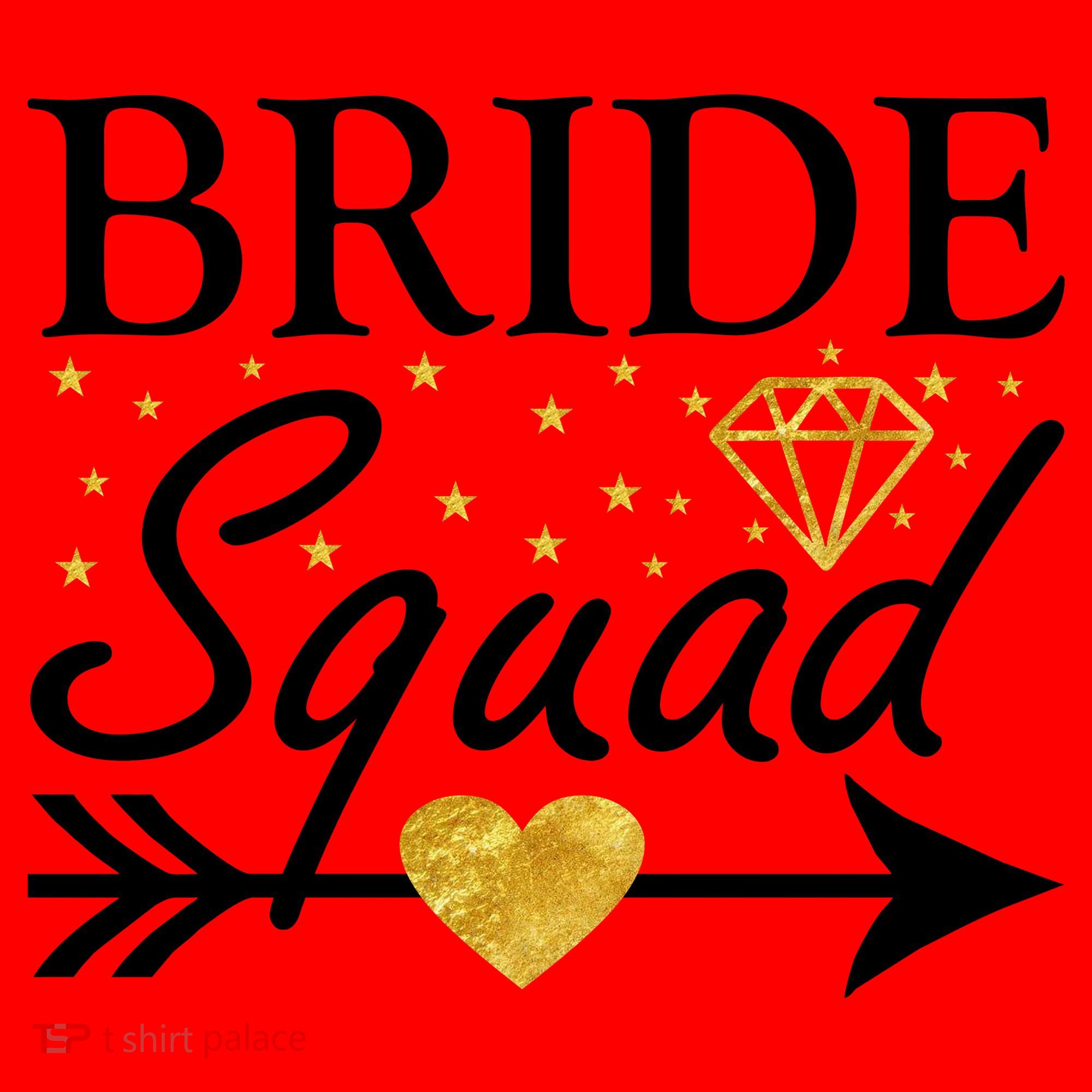 Bride Squad Arrow Santa Hat