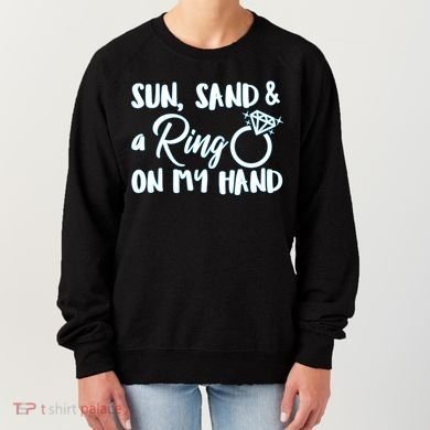 Bride Sun Sand & A Ring On My Hand Women's Sweatshirt
