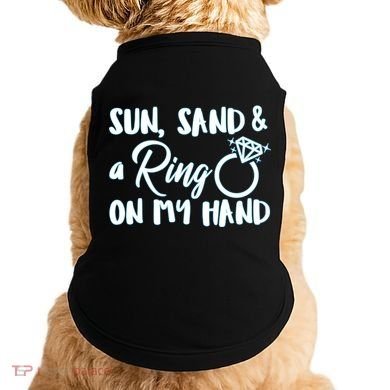 Bride Sun Sand & A Ring On My Hand Doggie Tank