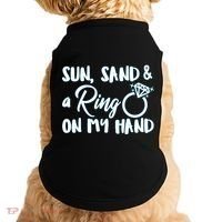 Bride Sun Sand & A Ring On My Hand Doggie Tank thumb 0