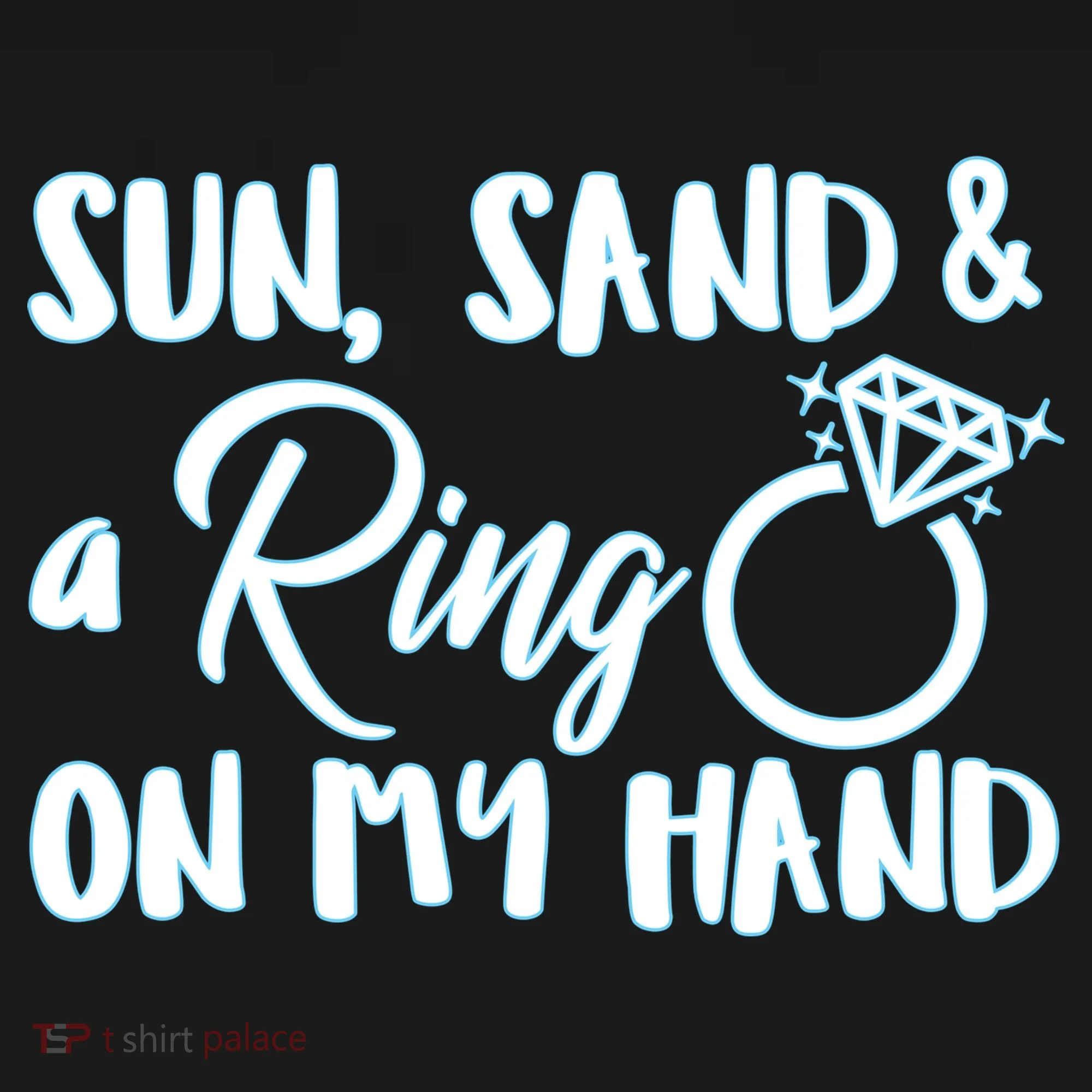 Bride Sun Sand & A Ring On My Hand Doggie Tank