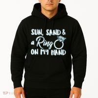Bride Sun Sand & A Ring On My Hand Hoodie thumb 2