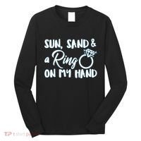 Bride Sun Sand & A Ring On My Hand Long Sleeve Shirt thumb 0