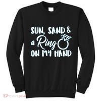 Bride Sun Sand & A Ring On My Hand Sweatshirt thumb 0
