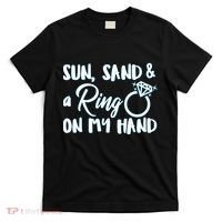 Bride Sun Sand & A Ring On My Hand T-Shirt thumb 0