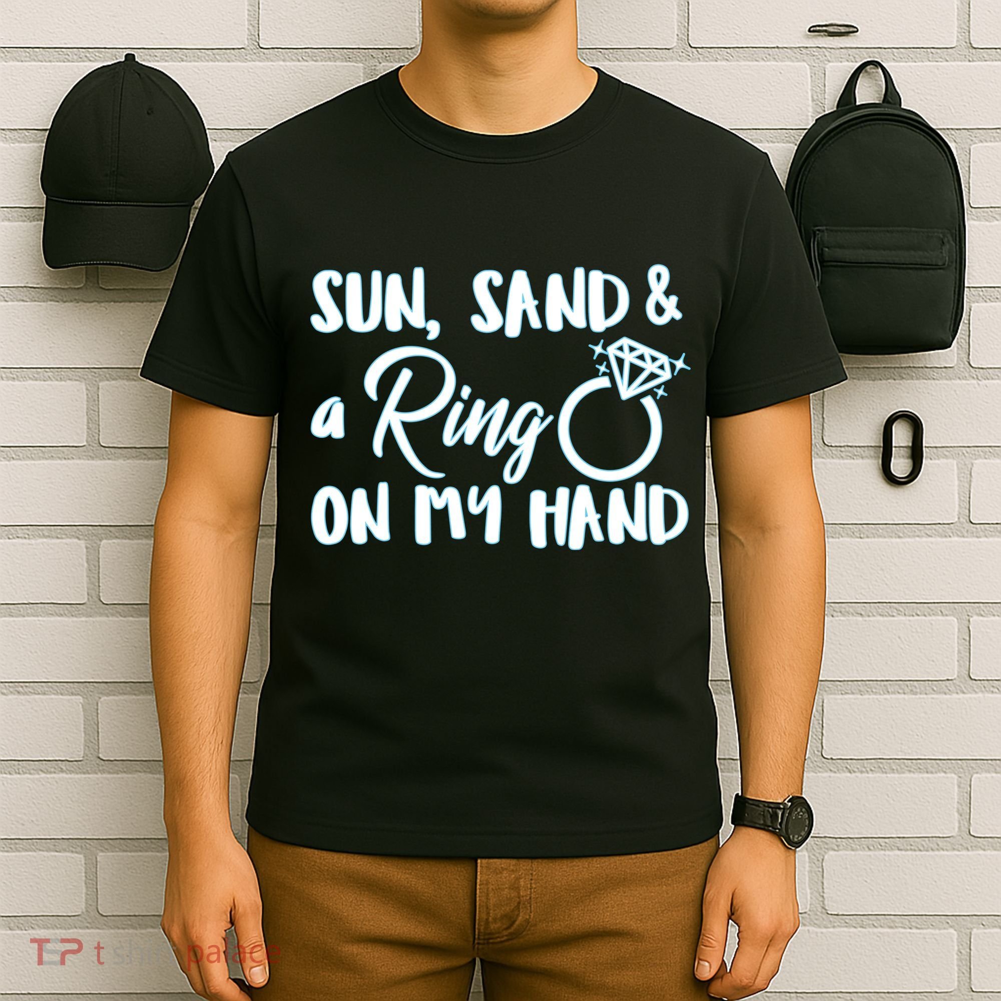 Bride Sun Sand & A Ring On My Hand T-Shirt