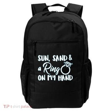 Bride Sun Sand & A Ring On My Hand Backpack