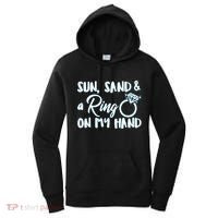Bride Sun Sand & A Ring On My Hand Women's Hoodie thumb 0