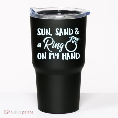 Bride Sun Sand & A Ring On My Hand Tumbler