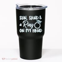 Bride Sun Sand & A Ring On My Hand Tumbler thumb 0