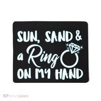 Bride Sun Sand & A Ring On My Hand Mousepad thumb 0