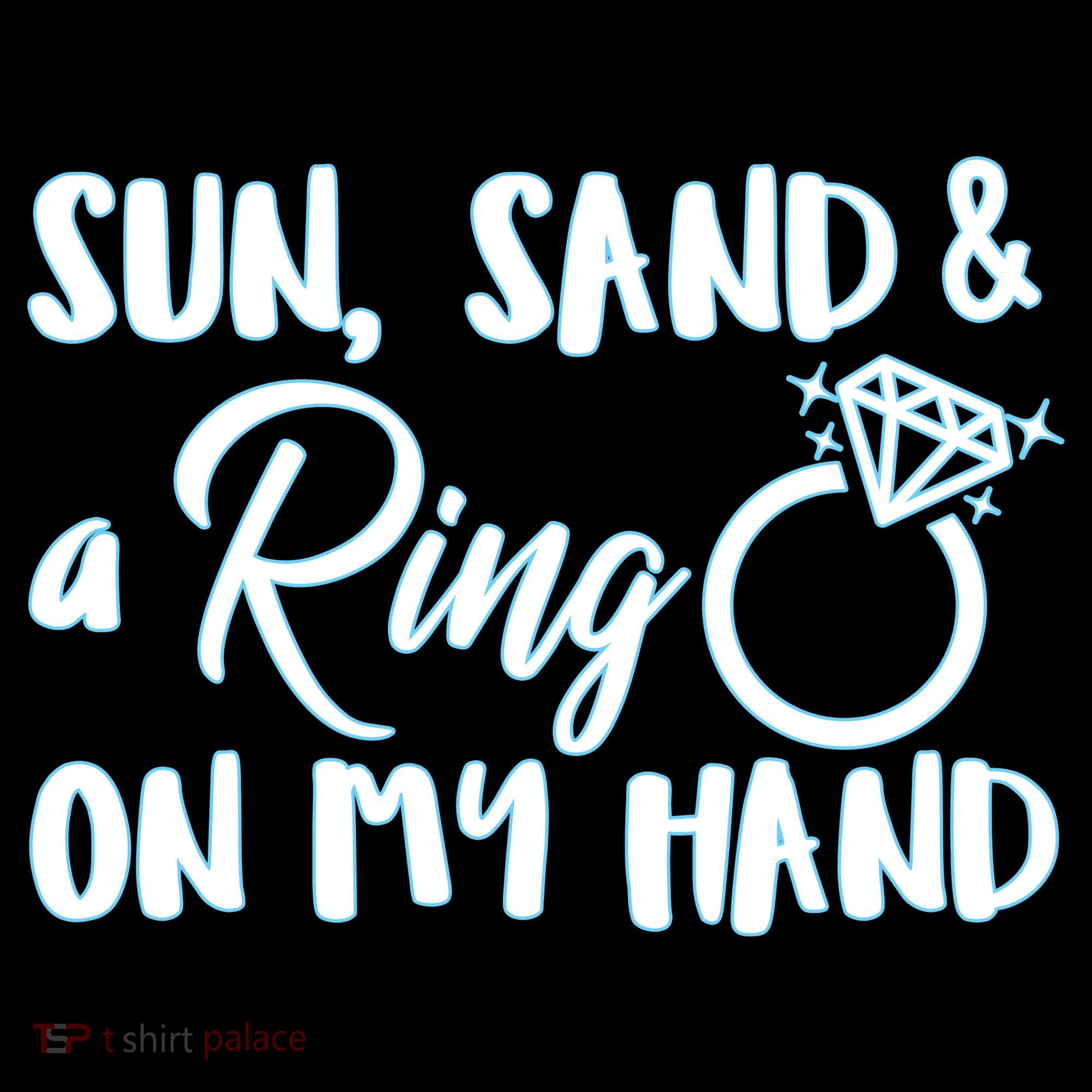 Bride Sun Sand & A Ring On My Hand Mousepad