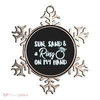 Bride Sun Sand & A Ring On My Hand Ornament thumb 0