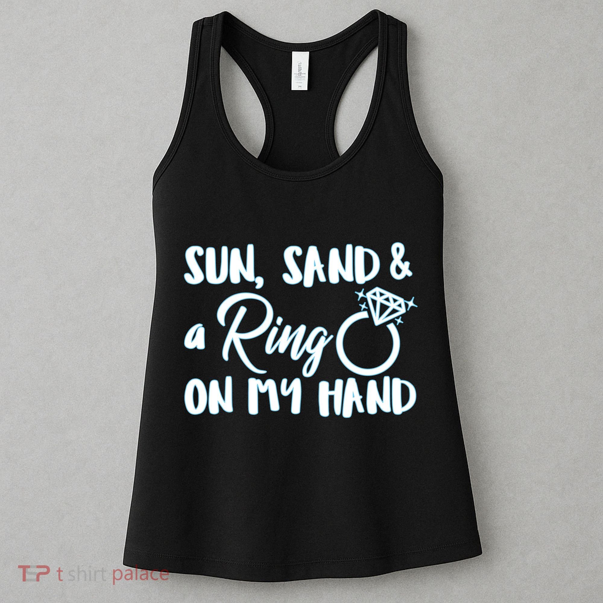 Bride Sun Sand & A Ring On My Hand Women's Tank Top