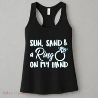 Bride Sun Sand & A Ring On My Hand Women's Tank Top thumb 3