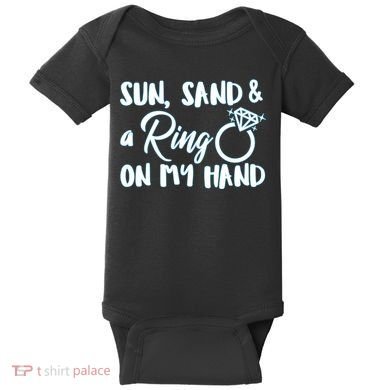 Bride Sun Sand & A Ring On My Hand Baby Bodysuit