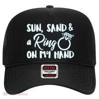 Bride Sun Sand & A Ring On My Hand Hat thumb 0