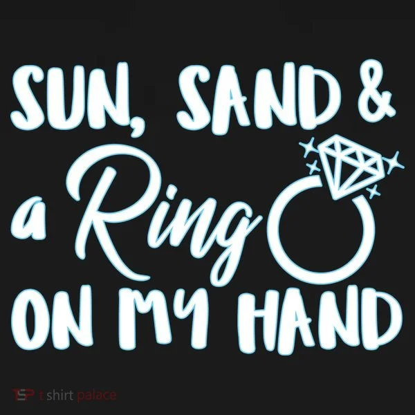 Bride Sun Sand & A Ring On My Hand Toddler Hoodie