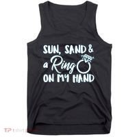 Bride Sun Sand & A Ring On My Hand Tank Top thumb 0