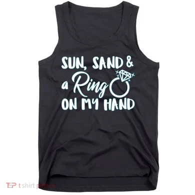 Bride Sun Sand & A Ring On My Hand Tank Top
