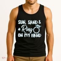 Bride Sun Sand & A Ring On My Hand Tank Top thumb 3