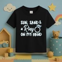 Bride Sun Sand & A Ring On My Hand Toddler T-Shirt thumb 3