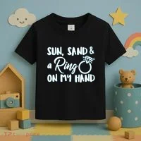 Bride Sun Sand & A Ring On My Hand Toddler T-Shirt thumb 3