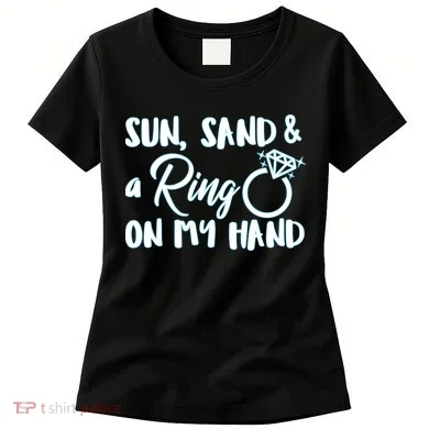 Bride Sun Sand & A Ring On My Hand Women's T-Shirt
