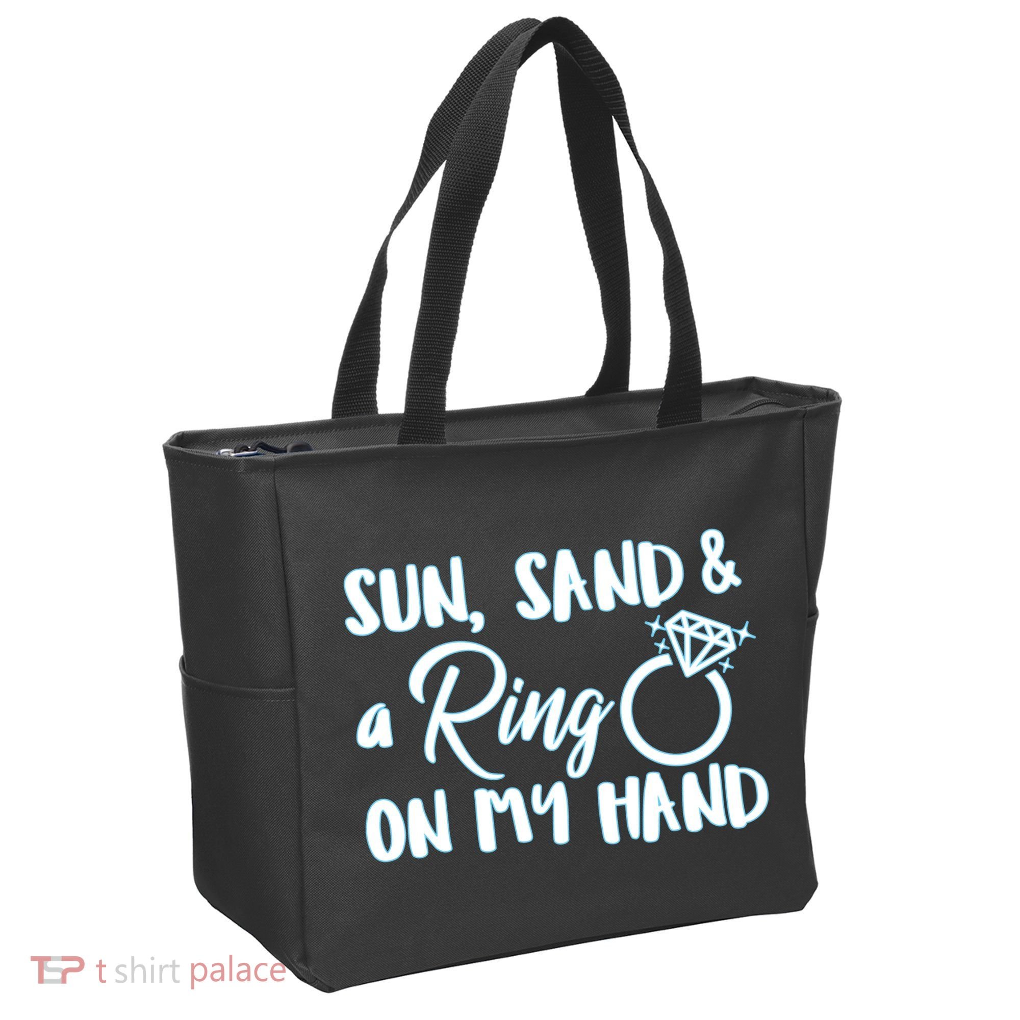 Bride Sun Sand & A Ring On My Hand Tote Bag
