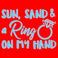 Bride Sun Sand & A Ring On My Hand Santa Hat thumb 1