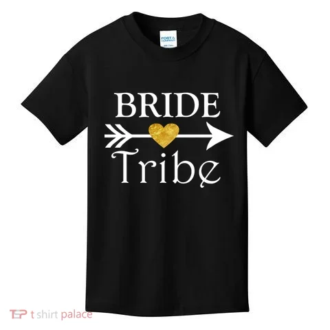 Bride Tribe Arrow Kids T-Shirt in the selected color