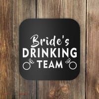 Bride's Drinking Team Coaster thumb 0