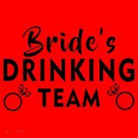 Bride's Drinking Team Santa Hat thumb 1