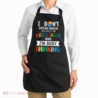 Brilliant And Busy Thinking Autism Awareness Apron thumb 2