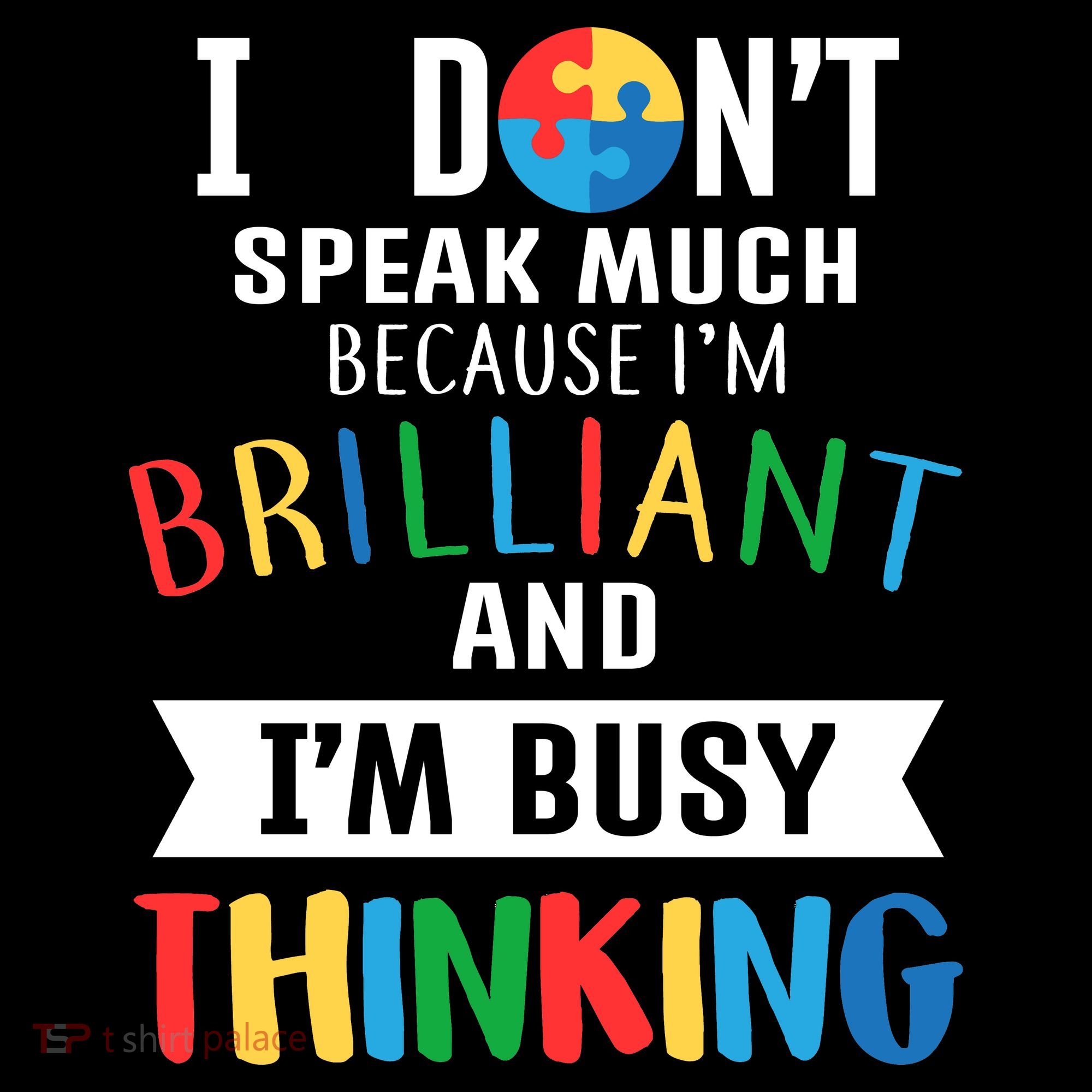 Brilliant And Busy Thinking Autism Awareness Apron