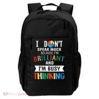Brilliant And Busy Thinking Autism Awareness Backpack thumb 0