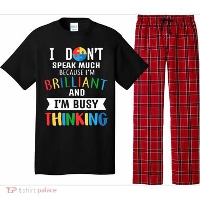 Brilliant And Busy Thinking Autism Awareness Pajama Set
